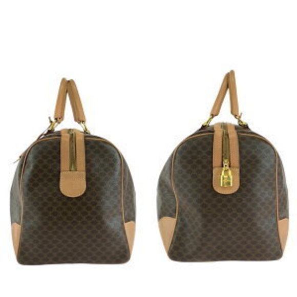 CELINE macadam pattern brown bag handbag - Picture 8 of 9